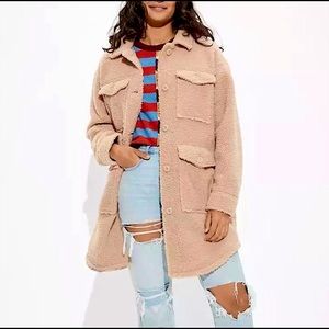 AE Oversized Teddy Shacket
